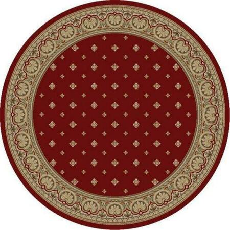 CONCORD GLOBAL TRADING 7 ft. 10 in. Ankara Pin Dot - Round, Red 63009